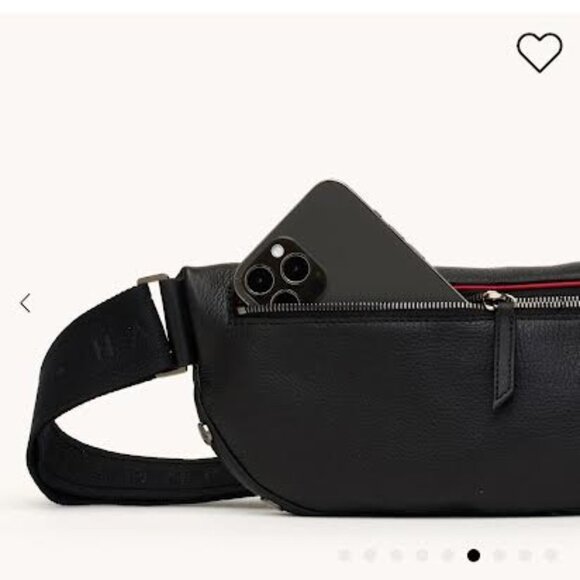 Hammitt Charles Crossbody Medium Black pebbled leather - Picture 4 of 5